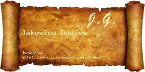 Jakovics Godiva névjegykártya